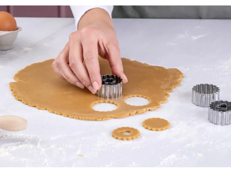 Zenker Ausstecher-Set Linzer Herz und Stern Silber 3-teilig