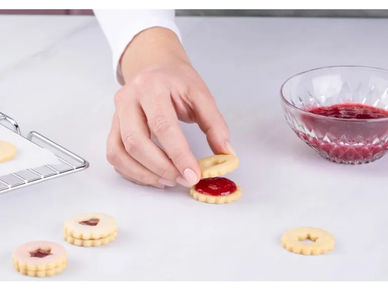 Zenker Ausstecher-Set Linzer Herz und Stern Silber 3-teilig