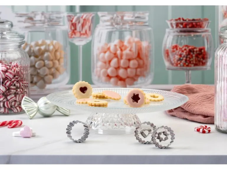 Zenker Ausstecher-Set Linzer Herz und Stern Silber 3-teilig