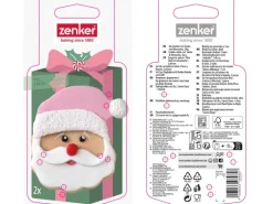 Zenker Ausstecher-Set Santa Silber 2-teilig