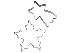Zenker Ausstecher-Set Sternschnuppe und Schneeflocke Silber 2-teilig