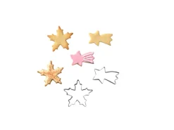 Zenker Ausstecher-Set Sternschnuppe und Schneeflocke Silber 2-teilig