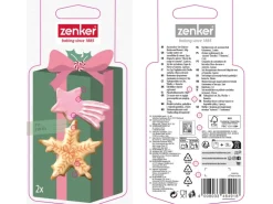 Zenker Ausstecher-Set Sternschnuppe und Schneeflocke Silber 2-teilig