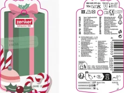 Zenker Backhandschuh Elch-Motiv Mehrfarbig