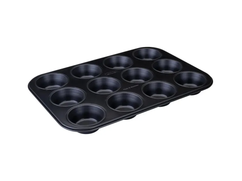 Zenker Muffinform 12er 38 cm x 26 cm Schwarz