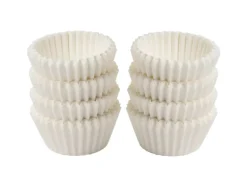 Zenker Papier-Pralinenförmchen Fair Ø 25 mm x 20 mm Weiß 200 Stück