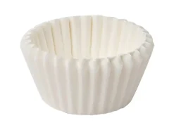 Zenker Papier-Pralinenförmchen Fair Ø 25 mm x 20 mm Weiß 200 Stück