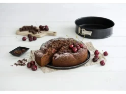 Zenker Springform 2 Böden 24 cm x 6,5 cm Schwarz Metallic