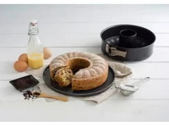 Zenker Springform 2 Böden 24 cm x 6,5 cm Schwarz Metallic