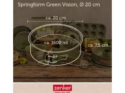 Zenker Springform Flachboden Green Vision Ø 20 cm x 7,5 cm