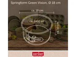 Zenker Springform Hoch Green Vision Ø 18 cm x 10 cm