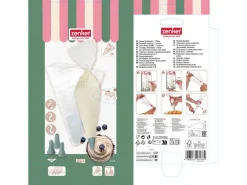 Zenker Spritzbeutel mit 3 Tüllen Weiß