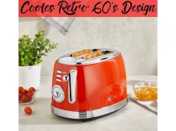 Zilan ZLN-7040 Retro 2 Scheiben Doppelschlitz Toaster 850 Watt