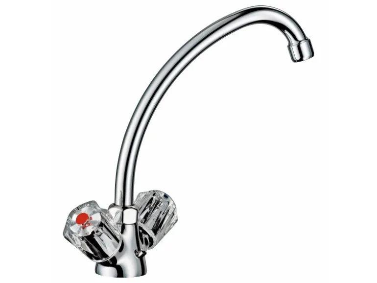 Zweigriff-Küchenarmatur Ledro Chrom